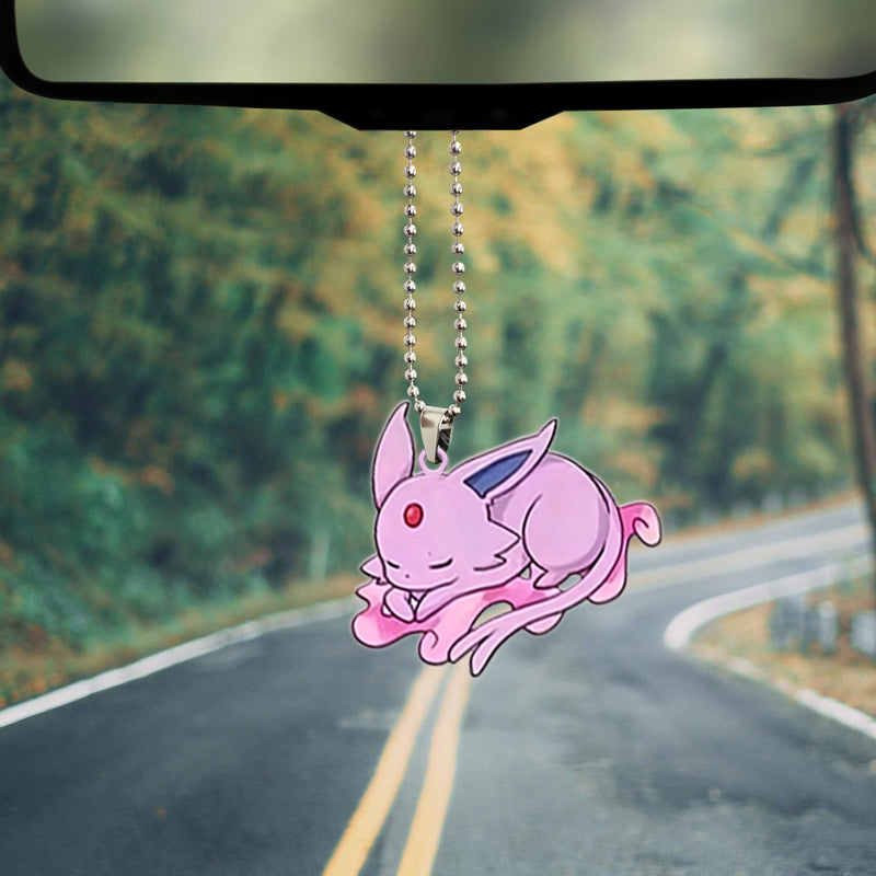 Pokemon Espeon Sleep Eevee Evolution Car Ornament Custom Car Accessories Decorations