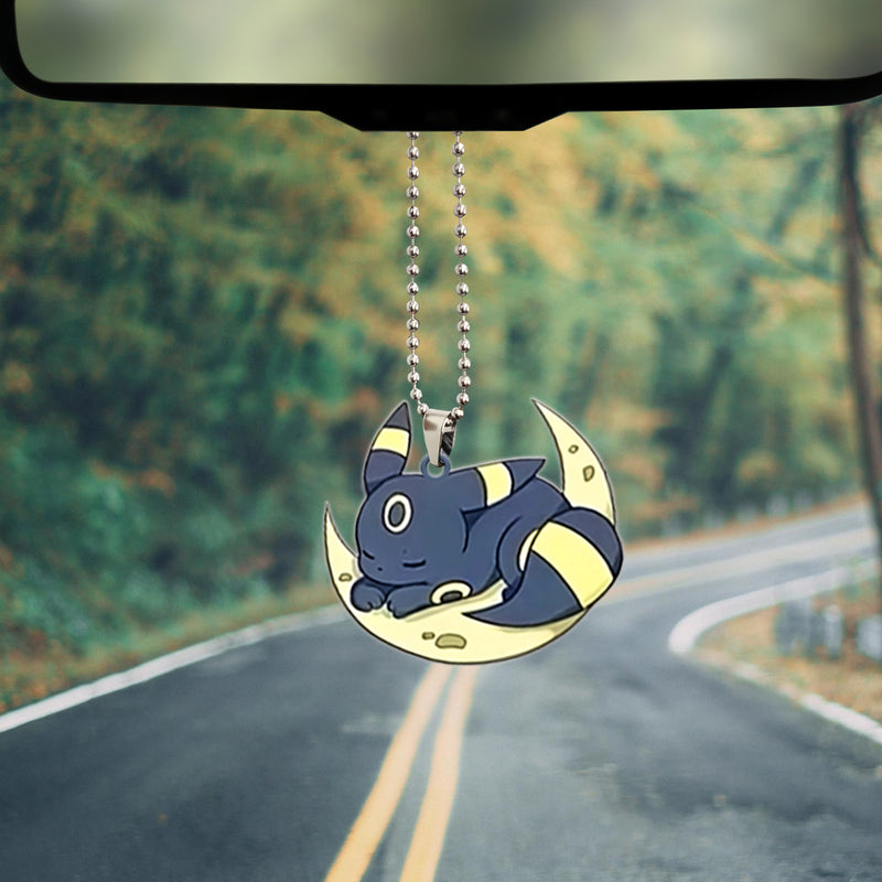 Pokemon Umbreon Sleep Eevee Evolution Car Ornament Custom Car Accessories Decorations