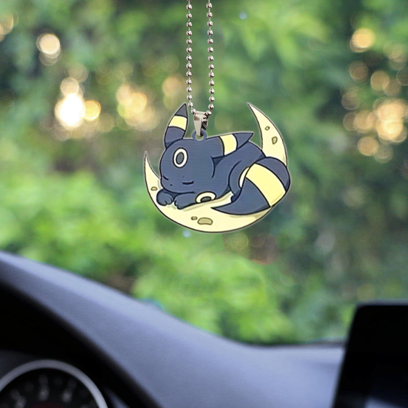 Pokemon Umbreon Sleep Eevee Evolution Car Ornament Custom Car Accessories Decorations