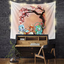 Gen 1 Bulbasaur Charmander Squirtle Japan Style Blossom Tapestry Room Decor