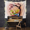 Mudkip Treecko Torchic Cherry Blossom Tapestry Room Decor