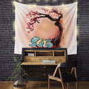 Squirtle Japan Style Cherry Blossom Tapestry Room Decor