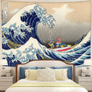 Ponyo On The Cliff By The Sea The Great Wave Tapestry Room Decor