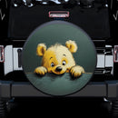 Pooh Peeking Wall Car Spare Tire Cover