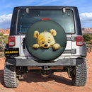 Pooh Peeking Wall Car Spare Tire Cover