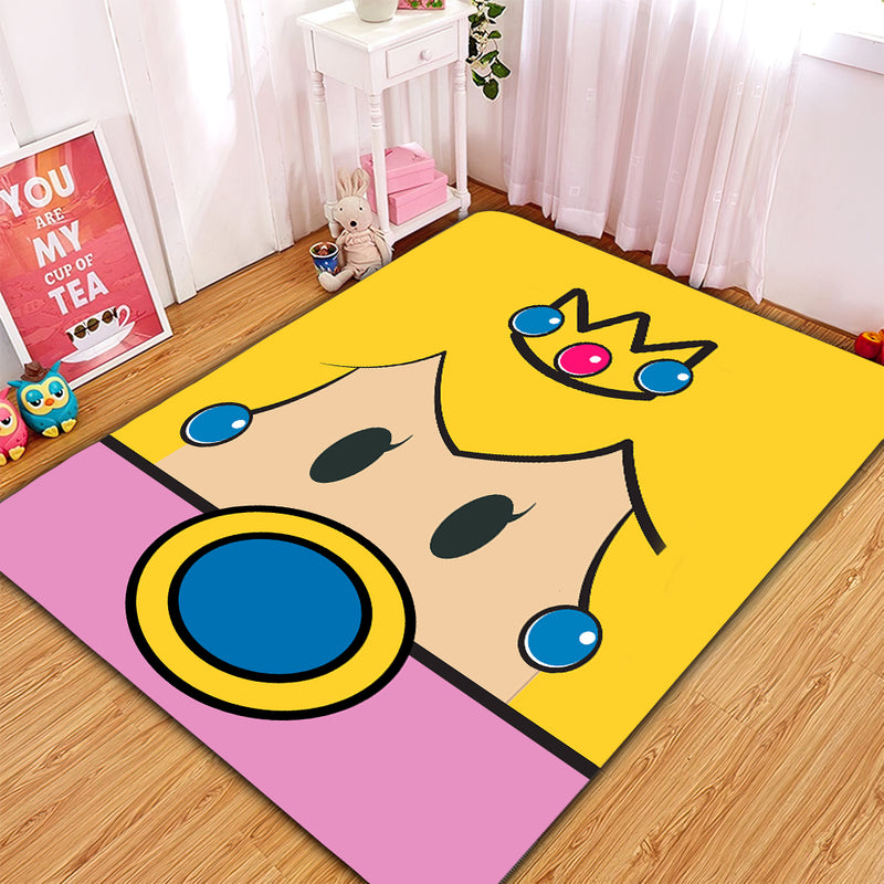 Princess Mario Carpet Rug Home Room Decor