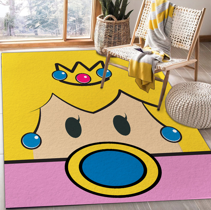 Princess Mario Carpet Rug Home Room Decor