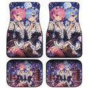 Ram And Rem ReZero Anime Car Floor Mats