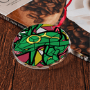 Rayquaza Stained Glass Ornament