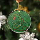 Rayquaza Stained Glass Ornament