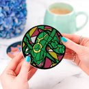 Rayquaza Stained Glass Drink Coasters