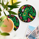 Rayquaza Stained Glass Drink Coasters