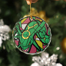 Rayquaza Stained Glass Ornament