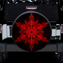 Red Demon Slayer Akaza Compass Needle Snowflake Jeep Car Spare Tire Cover