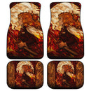Rengoku Stained Glass Demon Slayer Car Floor Mats