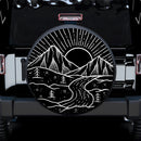 River Through The Mountains Car Spare Tire Cover