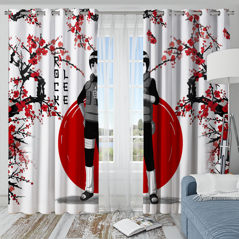 Rock Lee Anime Japan Style Window Curtain