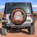 Spy x Family Anya Anime Stained Glass Car Spare Tire Cover