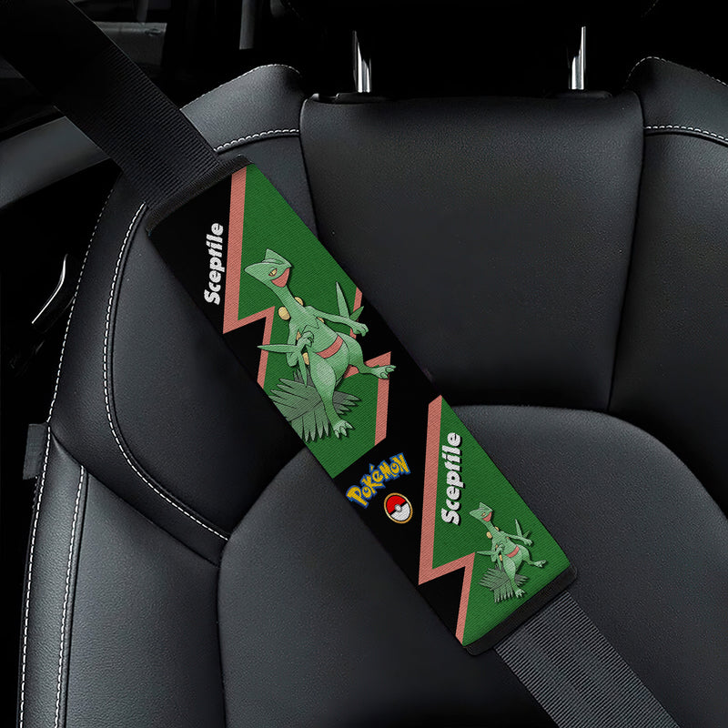 Sceptile Pokemon Car Seat Belt Cover Custom Car Accessories