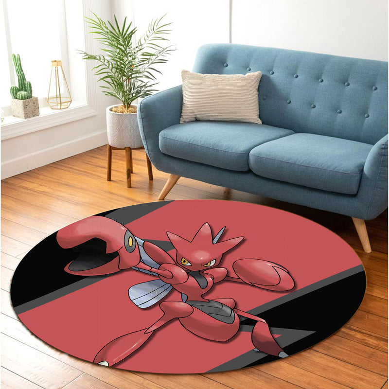 Scizor Round Rug