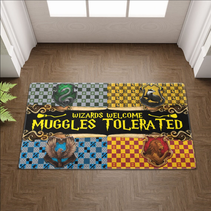 Wizards Welcome Muggles Tolerated Doormat Home Decor