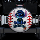 Seattle Mariners Car Spare Tire Cover With Camera Hole