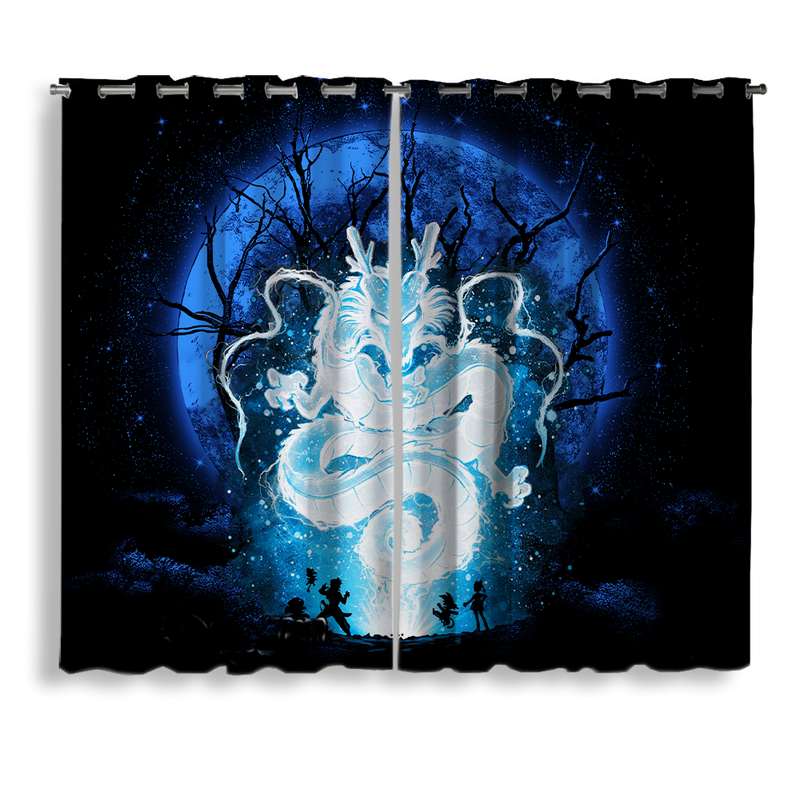 Shenron Dragon Ball Moonlight Window Curtain