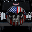 Skull American Flag Jeep Car Spare Tire Cover