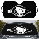 Snoopy Zip Custom Car Windshield Sunshades