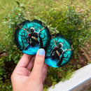 Spider Man Black Suit No Way Home Moonlight Halloween Car Coasters Auto Cup Holder