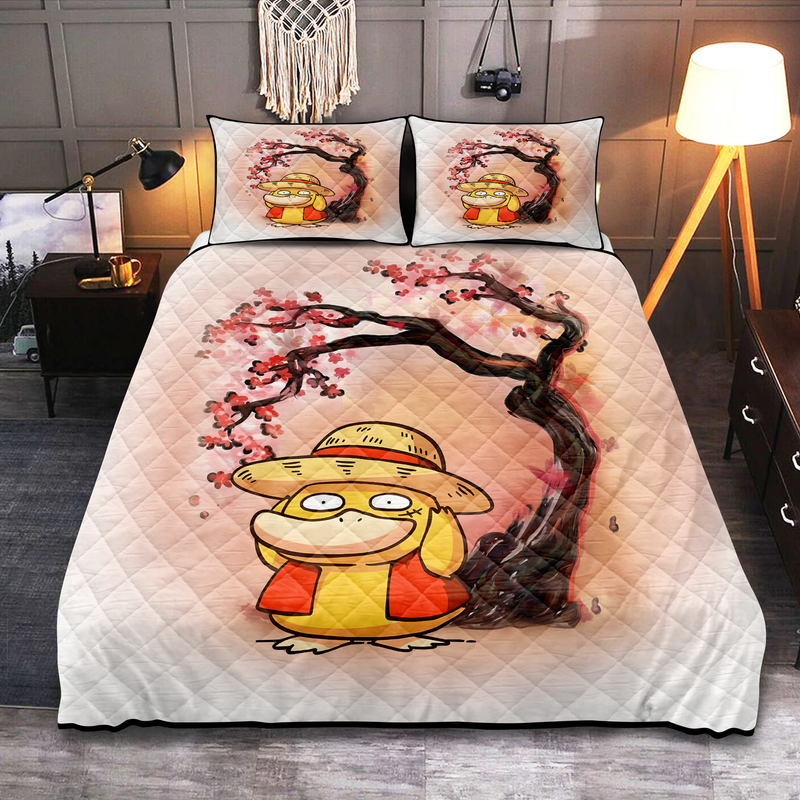 Spyduck Luffy Cherry Blossom Quilt Bed Sets