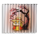 Spyduck Luffy Cherry Blossom Window Curtain