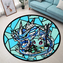 Squirtle Giyu Stained Glass Round Rug