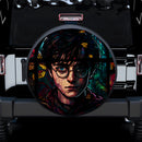Stained Glass Harry Potter Car Spare Tire Cover