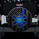 EMS Blue Line American Flag Jeep Car Spare Tire Cover