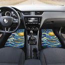 Starry Night Waves Over Kanagawa Car Floor Mats