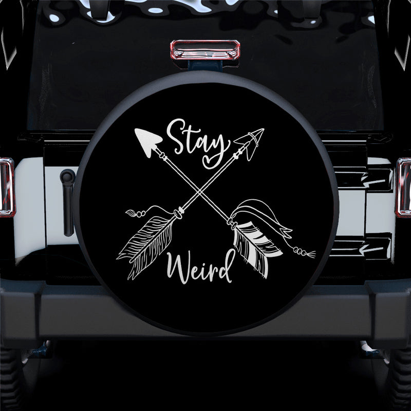 Stay Weird Car Spare Tire Cover