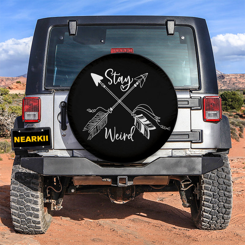 Stay Weird Car Spare Tire Cover