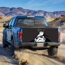 Stormtrooper Peek Under The Blanket Gray Truck Tailgate Decal Sticker