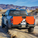 Stormtrooper Peek Under The Blanket Orange Truck Tailgate Decal Sticker