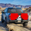 Stormtrooper Peek Under The Blanket Red Truck Tailgate Decal Sticker