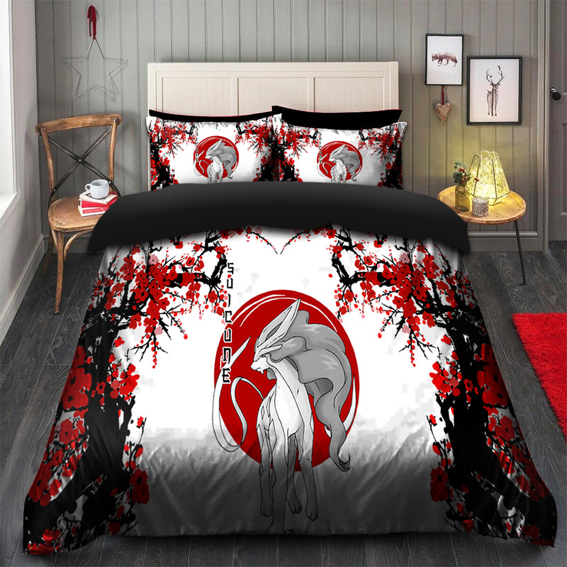 Suicuin Pokemon Japan Style Bedding Set Duvet Cover And 2 Pillowcases