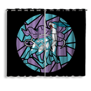 Suicune Stained Glass Window Curtain