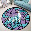 Suicune Stained Glass Round Rug