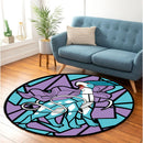 Suicune Stained Glass Round Rug