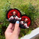 Sukuna Moonlight Halloween Car Coasters Auto Cup Holder