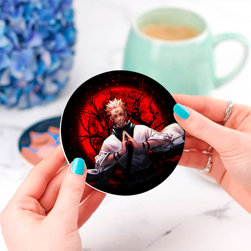 Sukuna Moonlight Ceramic Drink Coasters