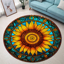 Sunflower 1 Round Rug