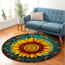 Sunflower 1 Round Rug