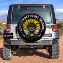 Sunflower Dont Forget To Bee Awesome Jeep Car Spare Tire Cover